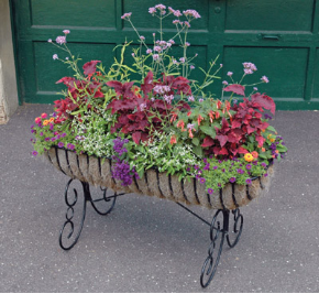 Plant and Flower Cradle - Decorative Wrought Iron Metal Planter