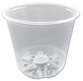 Crystal Clear Plastic Orchid Flower Pot with Holes