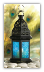 Lantern with Cobalt Colored Glass