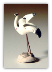 Ceramic Crane Figurine (small) - 1"