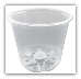 Crystal Clear Plastic Orchid Flower Pot with Holes