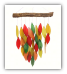 Hand Cut Stained Glass Wind Chime